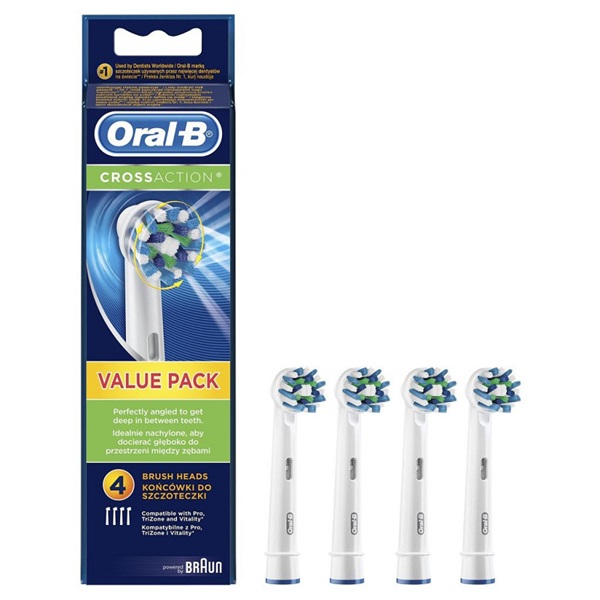 Oral-B CrossAction 4 db-os fogkefefej szett