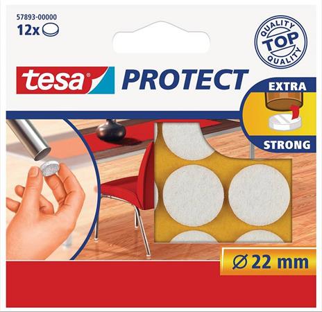 TESA Protect  karcolásgátló 22 mm Filckorong Fehér