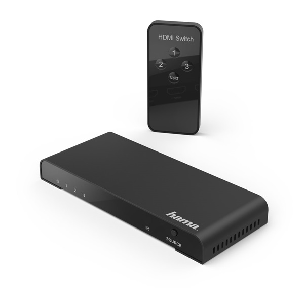 Hama 3 portos 4K HDMI switch (121770) Hama 3 portos 4K HDMI switch (121770)