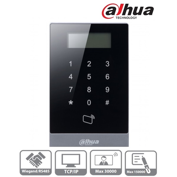 Dahua  ASI1201A  LCD RFID(13,56MHz)+kód beléptető vezérlő