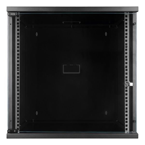 S-Link Rackszekrény - 12U 19" fali kivitel (540x530x400mm, összeszerelt, fekete)