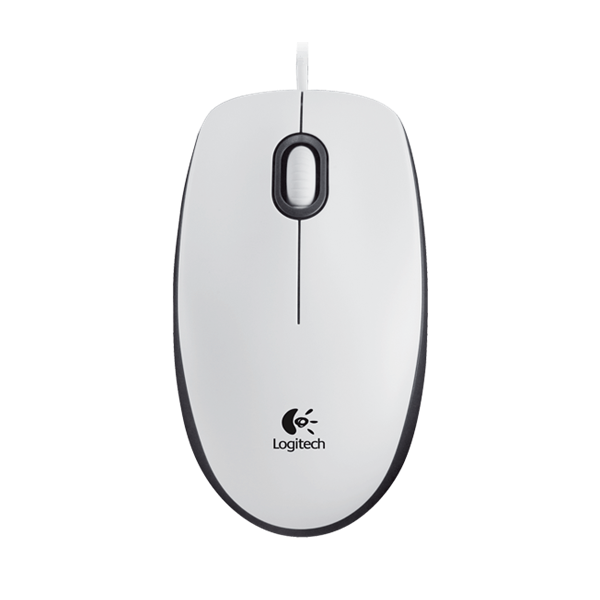 Egér, vezetékes, optikai, normál méret, USB, LOGITECH "M100", fehér Egér, vezetékes, optikai, normál méret, USB, LOGITECH "M100", fehér