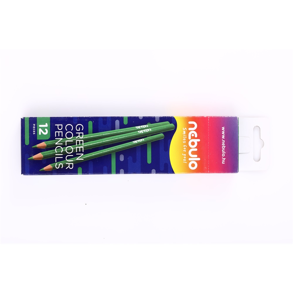 Nebuló Színes ceruza, háromszög,  zöld (ZC-TR-1)