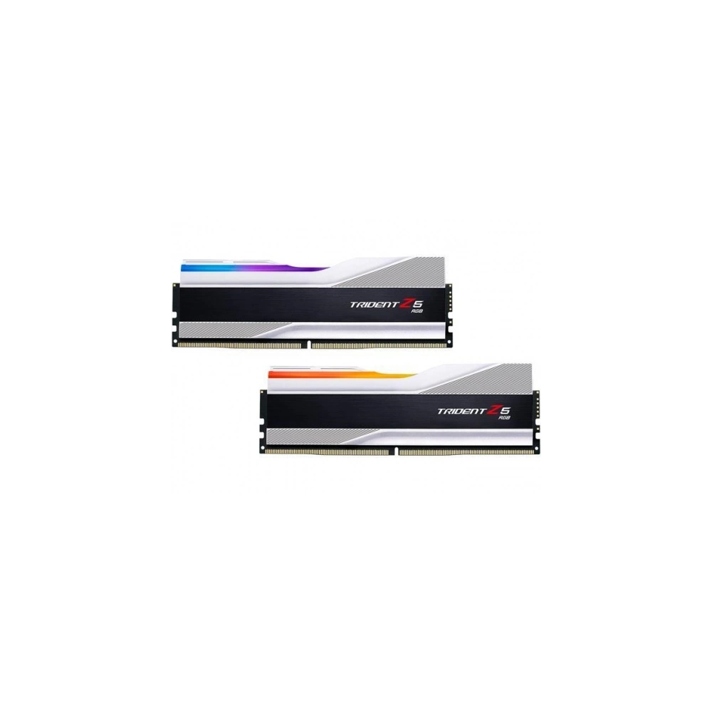 G.SKILL Trident Z5 RGB DDR5 6400MHz CL32 96GB Kit2 (2x48GB) Intel XMP Memória Ezüst