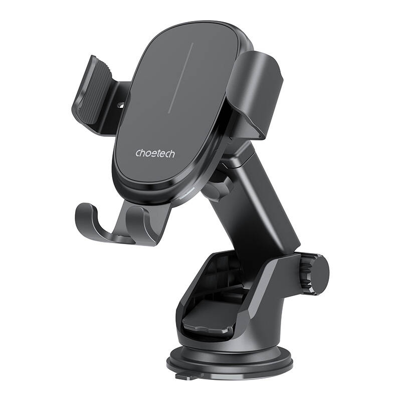 Gravity car holder with charger Choetech T203-F, 15W (black) Gravity car holder with charger Choetech T203-F, 15W (black)