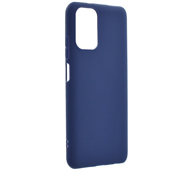 Szilikon telefonvédő (matt) SÖTÉTKÉK [Xiaomi Redmi Note 10 4G (Note 10s)]