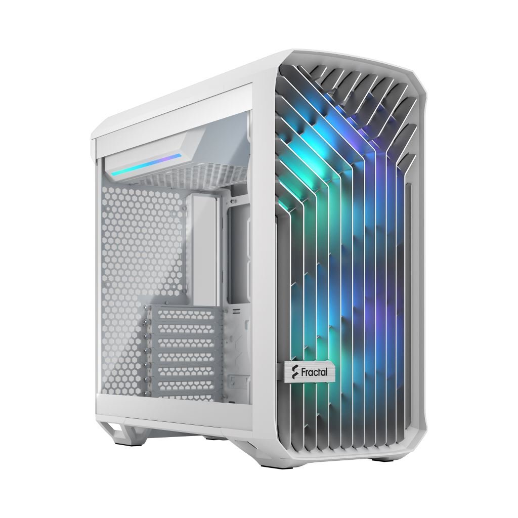 Fractal Design FD-C-TOR1C-05 Torrent White RGB Clear Tint táp nélküli ablakos ház fehér   