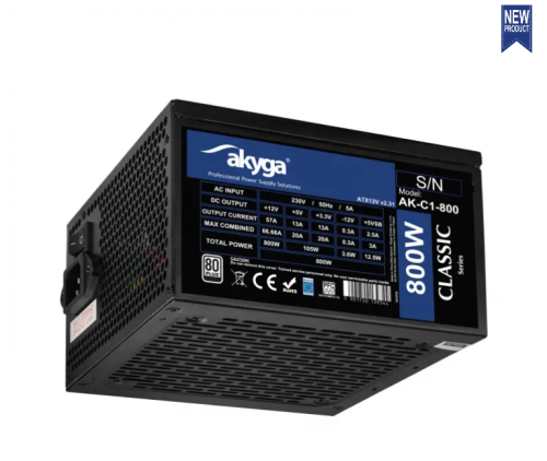 Akyga AK-C1-800 ATX Számítógép tápegység Akyga AK-C1-800 ATX Számítógép tápegység