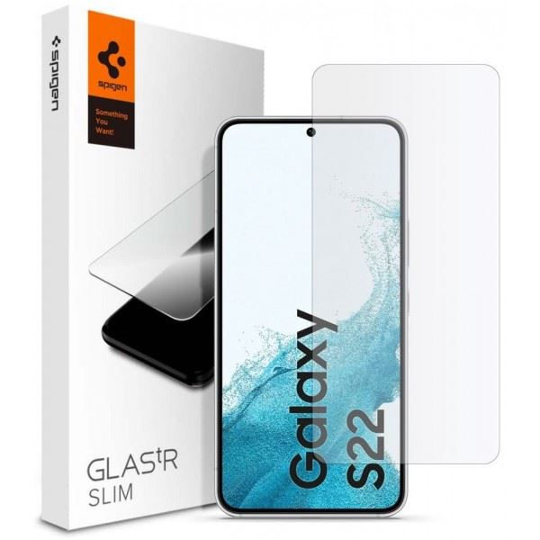 Spigen Glas.tR Slim HD Samsung Galaxy S22 edzett üveg kijelzővédő fólia (AGL04155) Spigen Glas.tR Slim HD Samsung Galaxy S22 edzett üveg kijelzővédő fólia (AGL04155)