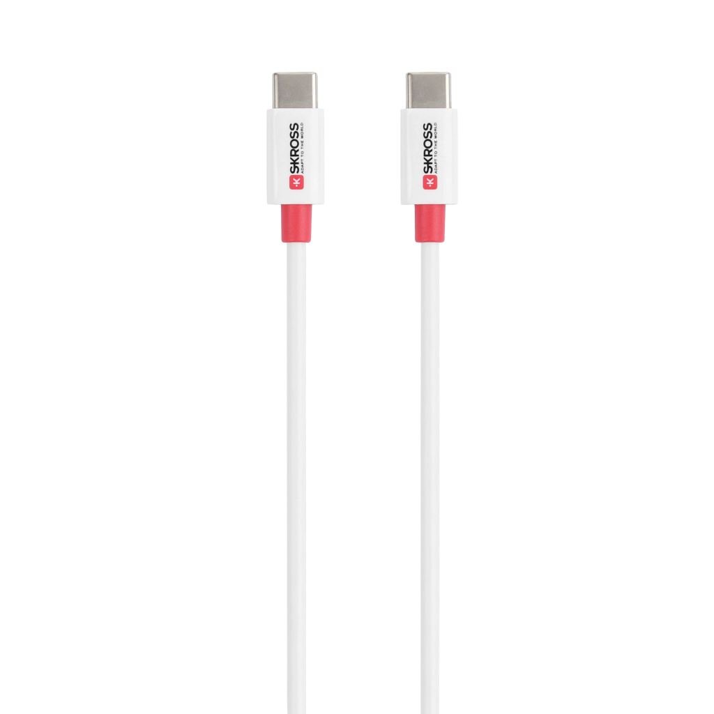 SKROSS USB-C - USB-C adatkábel 200cm fehér-piros (SKCA0009C-C200CN) SKROSS USB-C - USB-C adatkábel 200cm fehér-piros (SKCA0009C-C200CN)