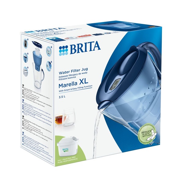 Brita 1052778 Marella XL Maxtra Pro 3,5l kék vízszűrő kancsó Brita 1052778 Marella XL Maxtra Pro 3,5l kék vízszűrő kancsó