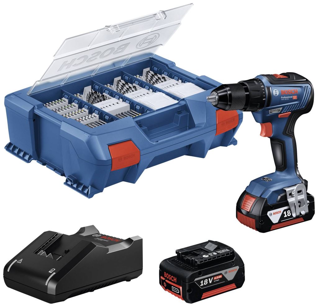 Bosch Professional GSR 18V-55 akkus fúrócsavarozó 2db 4.0Ah akkuval (06019H5209)