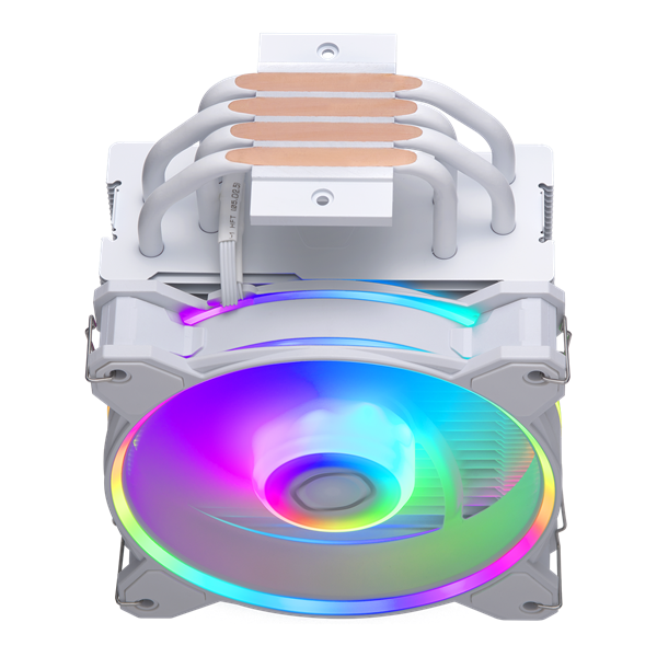 COOLER MASTER  HYPER 212 HALO WHITE ARGB LGA1700 támogatással  CPU hűtő fehér