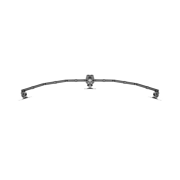 MULTIBRACKETS Asztali konzol (3 képernyős rögzítőkar), M Deskmount Basic Triple (15-27", max.VESA: 100x100 mm, 8 kg)