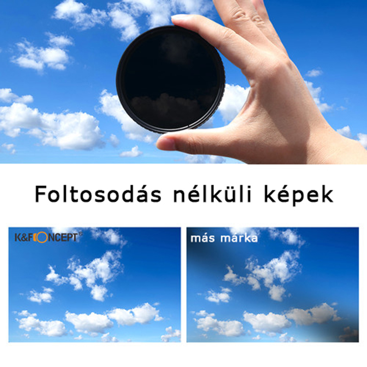 K&F Concept NANO-X Varion ND 2-32, 52mm + 3db törlőkendő