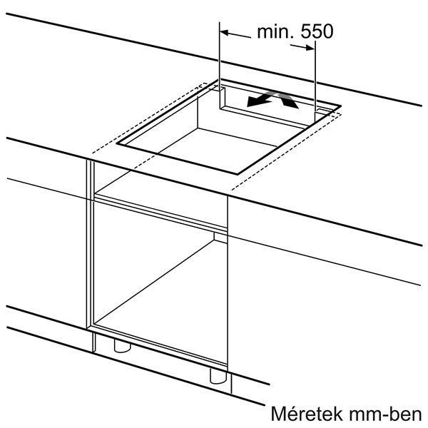 Bosch PUG611AA5E beépíthető indukciós üvegkerámia főzőlap
