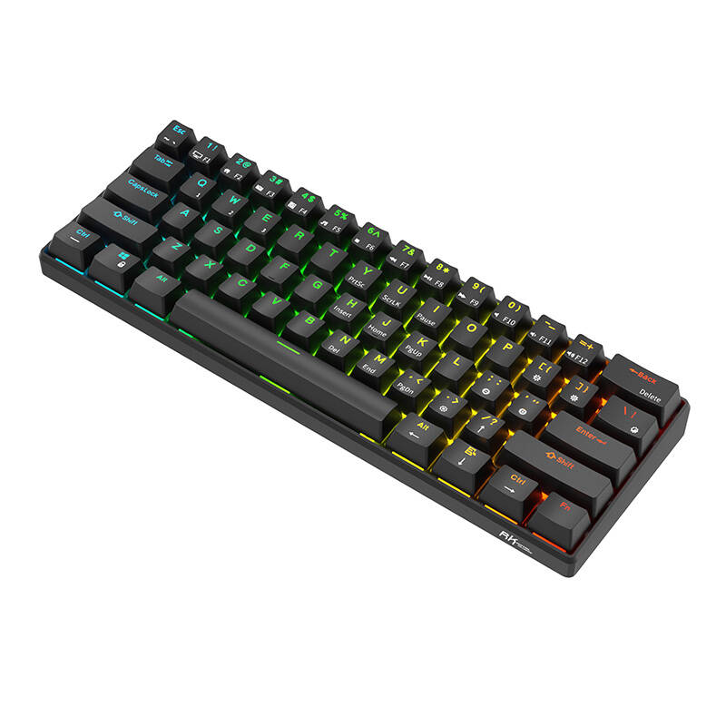 Mechanical keyboard Royal Kludge RK61 RGB, brown switch (black) Mechanical keyboard Royal Kludge RK61 RGB, brown switch (black)