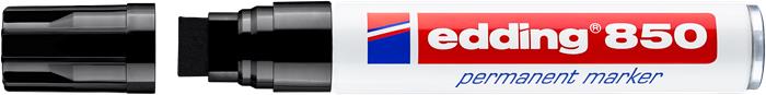 Alkoholos marker, 5-16 mm, vágott, EDDING "850", fekete