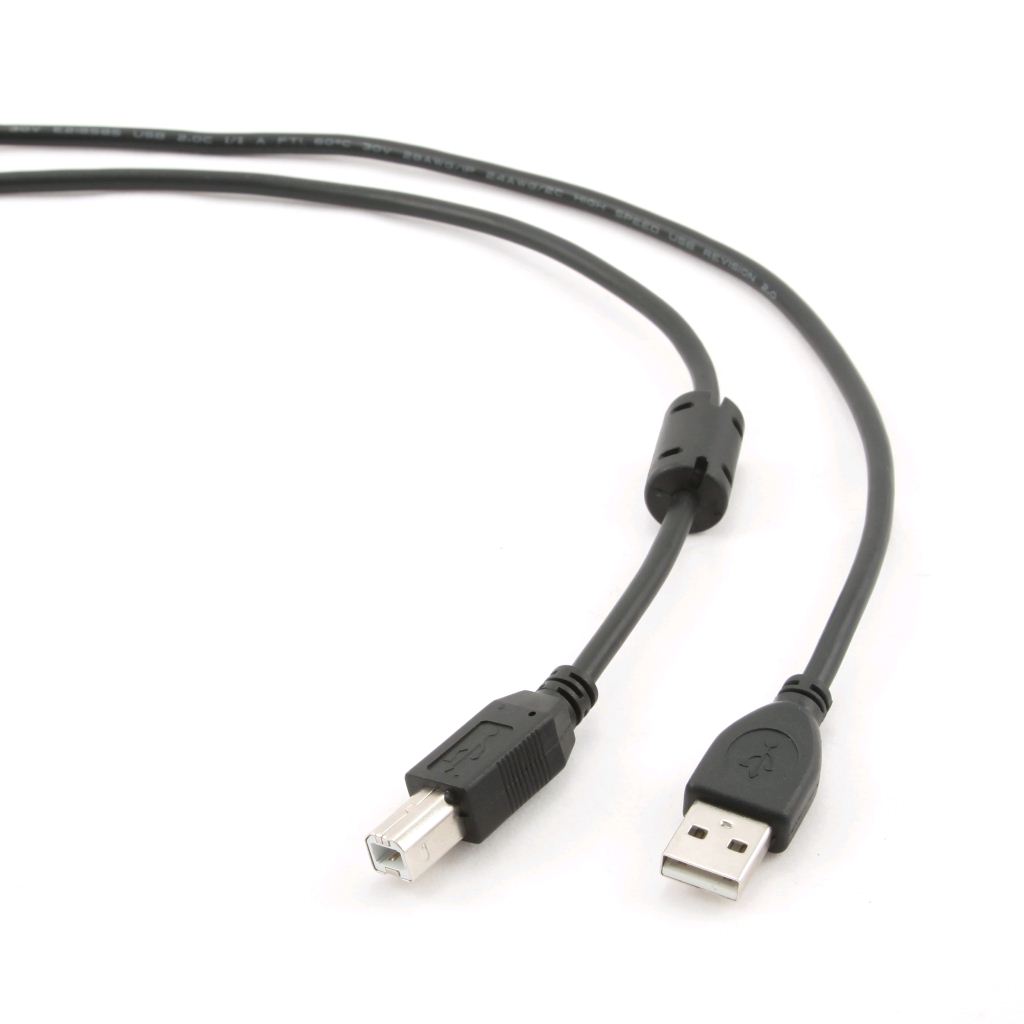 Gembird Cablexpert USB A-B printer kábel ferrite 3m fekete (CCF-USB2-AMBM-10) Gembird Cablexpert USB A-B printer kábel ferrite 3m fekete (CCF-USB2-AMBM-10)