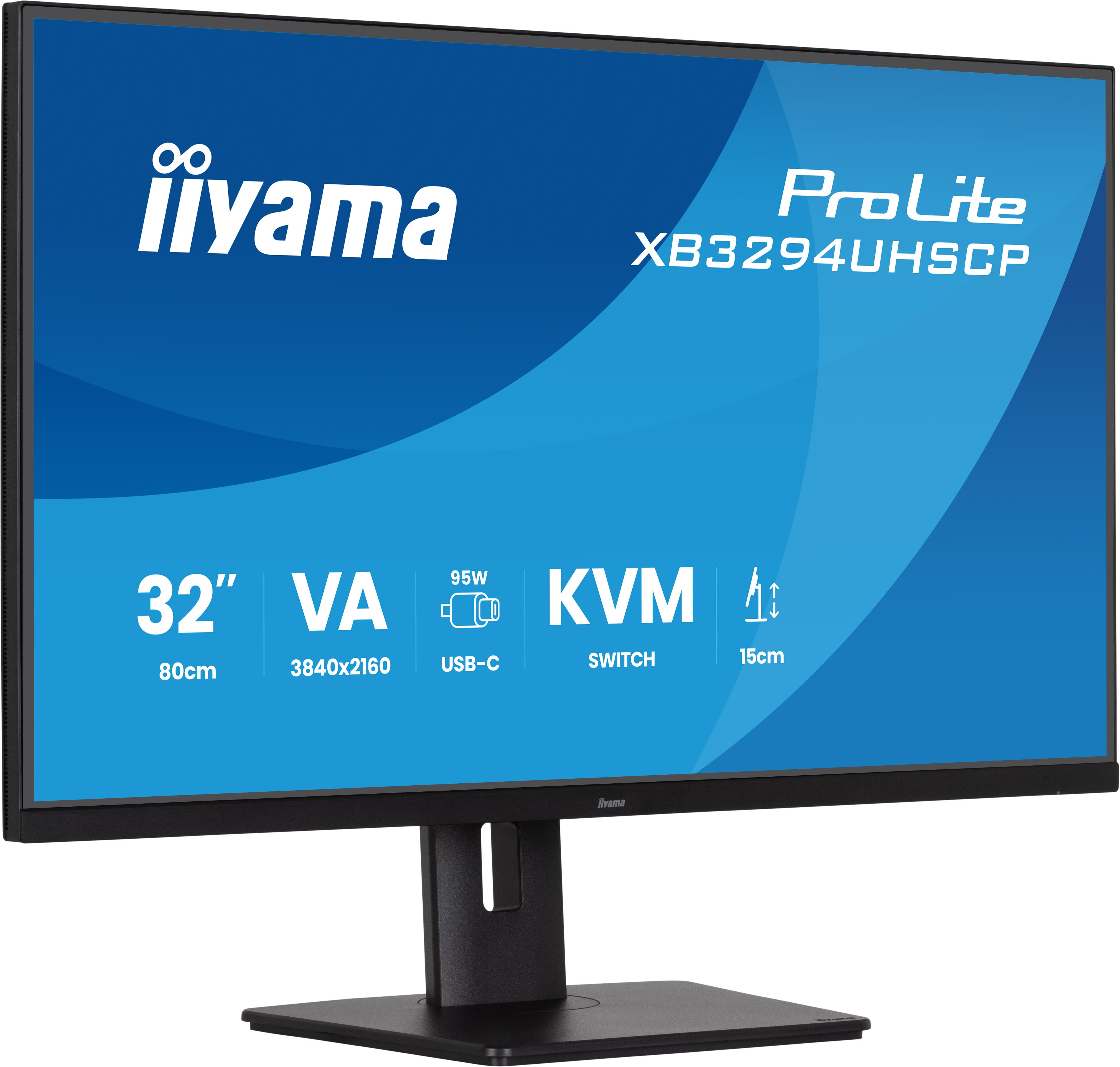 iiyama 32" ProLite XB3294UHSCP-B1 LED Monitor - 3840x2160, 4K,  VA, Hangszóró, Fekete