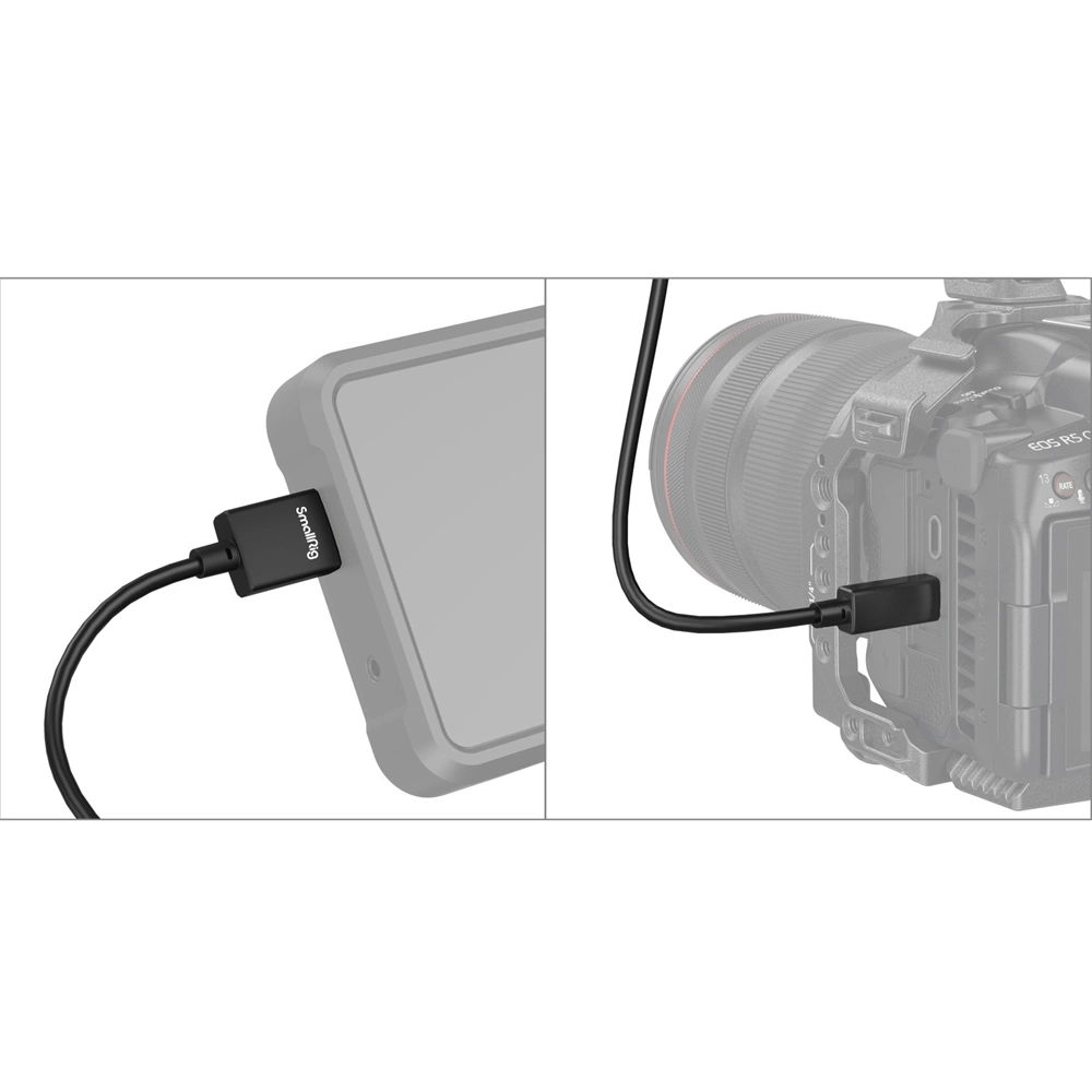 SMALLRIG Ultra Slim 4K HDMI kábel  D to A 55cm 
