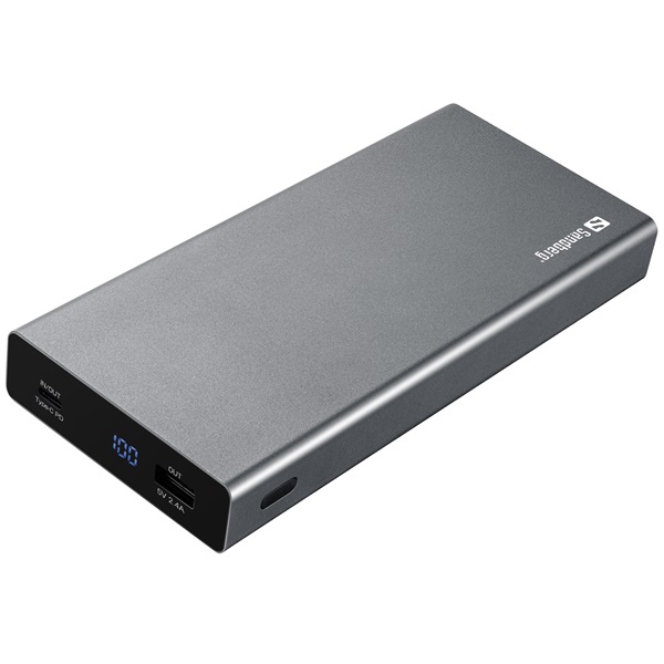Sandberg USB-C PD 100W 20000mAh Powerbank Fekete
