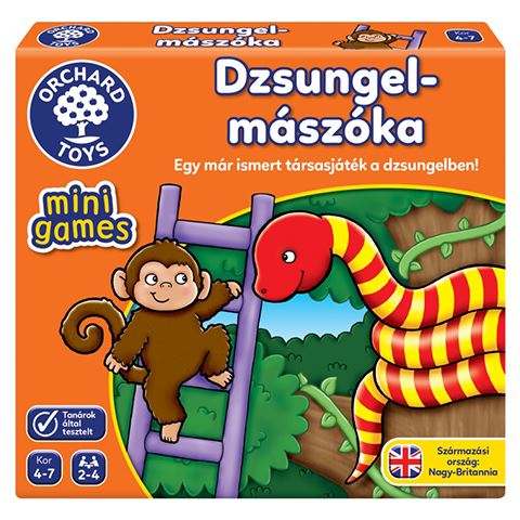 Orchard Toys Dzsungel mászóka mini társasjáték (HU352) Orchard Toys Dzsungel mászóka mini társasjáték (HU352)
