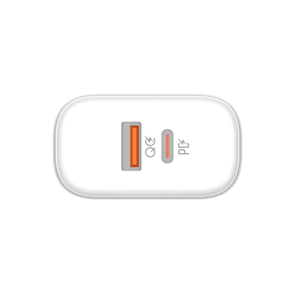 COLORWAY CW-CHS042PD-WT USB töltő adapter Power Delivery Port PPS USB (Type-C PD + USB QC3.0) (45W) Fehér 