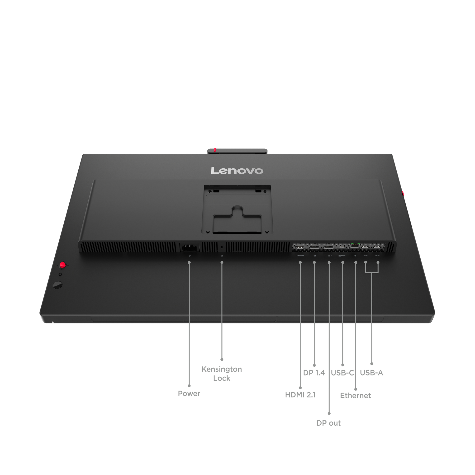 Lenovo 23,8" ThinkVision T24-4v Monitor - 1920x1080, Full HD, LED, IPS, Pivot, Hangszóró Fekete
