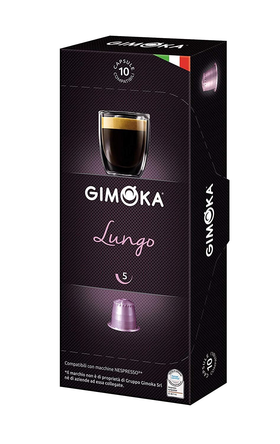 Gimoka Lungo Nespresso kompatibilis kapszula 10db Gimoka Lungo Nespresso kompatibilis kapszula 10db
