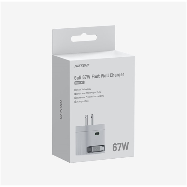 Hikvision HIKSEMI 1db USB-C  USB-C kábel  67W US plug Telefon töltő