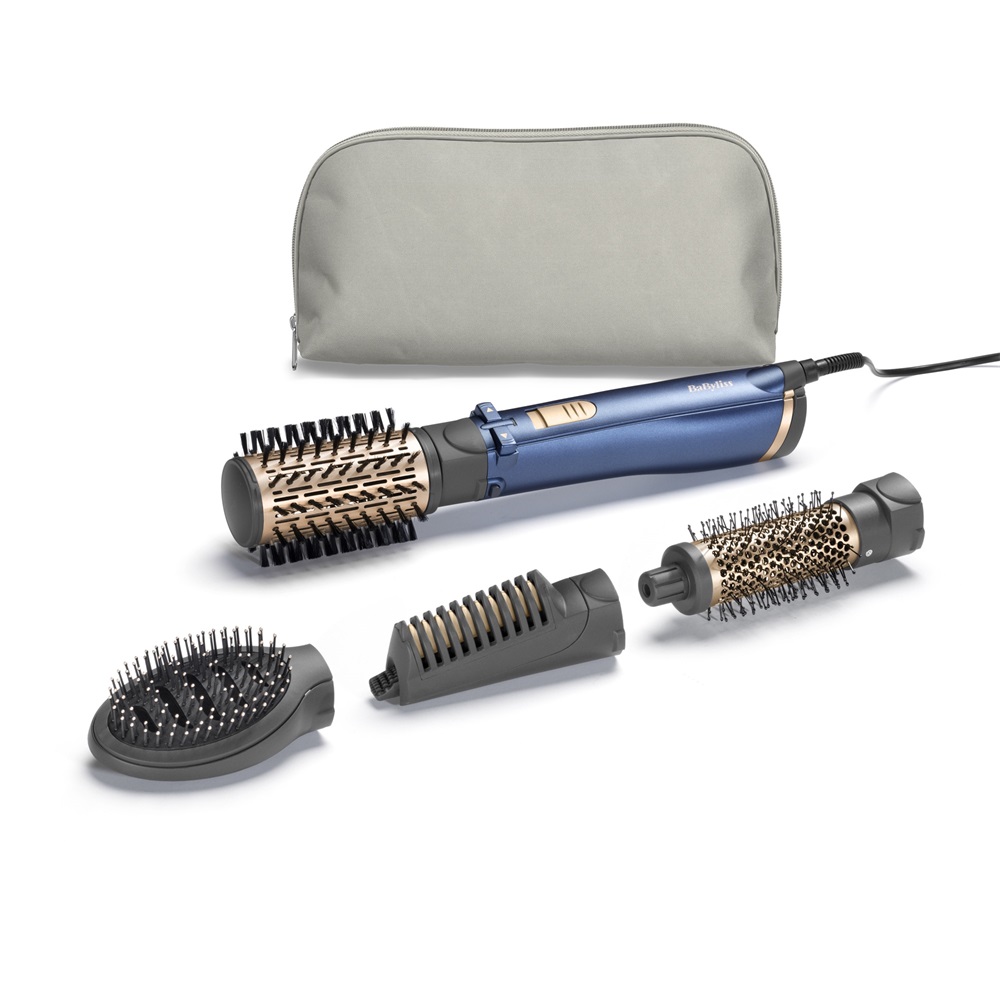 BaByliss AS965E Style Pro forgókefés hajformázó 1000W 4 kiegészítővel Kék