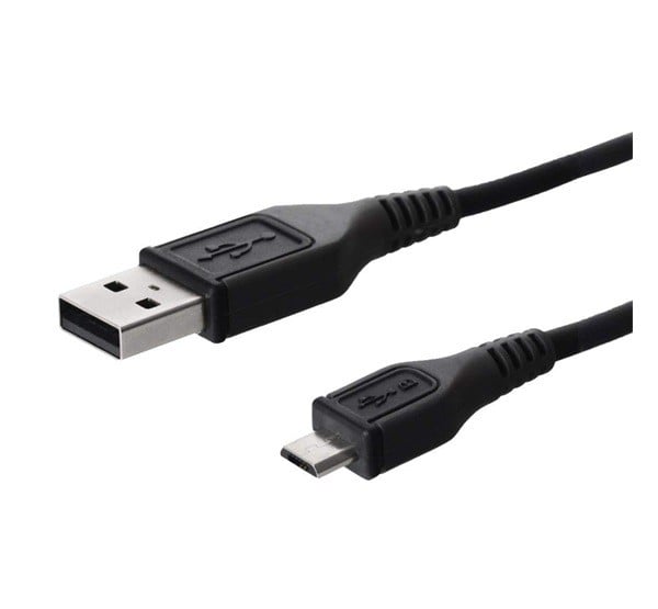Adatkábel és töltő (USB - microUSB, 80cm) FEKETE Adatkábel és töltő (USB - microUSB, 80cm) FEKETE