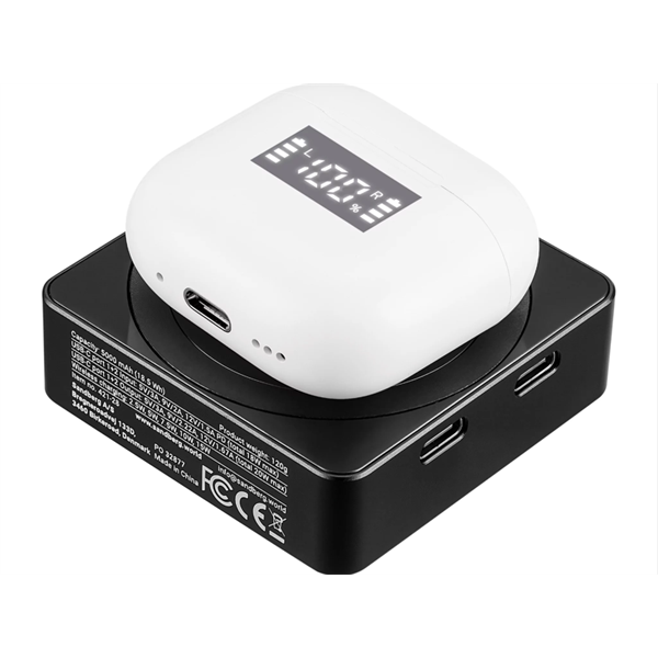 SANDBERG 3 in 1 mágneses powerbank, 5000 mAh (18.5 Wh), carry - on approved, 1,8 cm, 5 év garancia