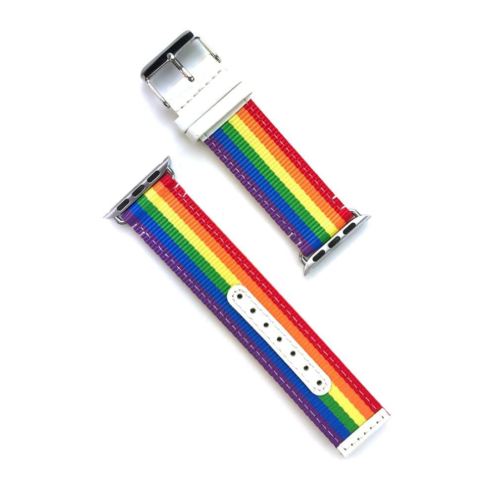 Cellect Apple watch 38/40/41mm szövet óraszíj szivárvány (CEL-STRAP-RAINBOW2)