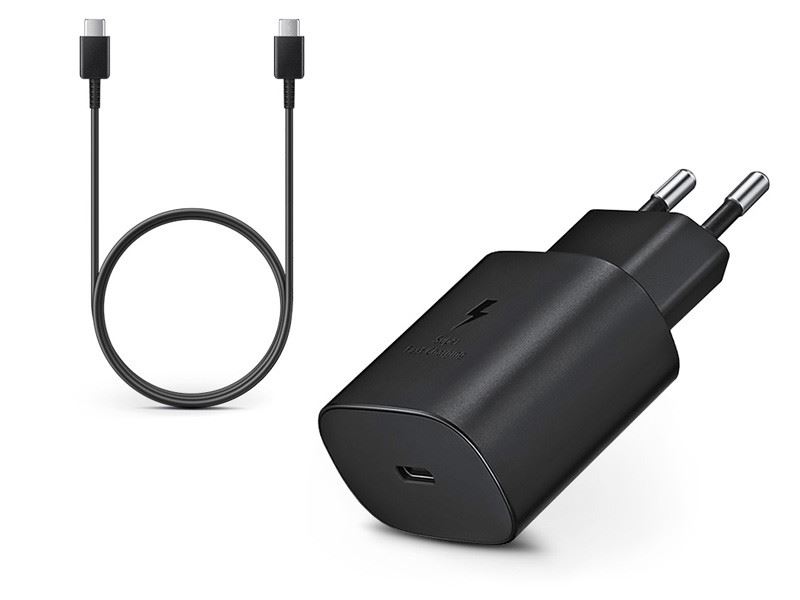 Samsung EP-TA800EBE PD3.0 + EP-DA905BBE Type-C hálózati töltő adapter + Type-C töltő és adatkábel 5V/ 3A fekete Samsung EP-TA800EBE PD3.0 + EP-DA905BBE Type-C hálózati töltő adapter + Type-C töltő és adatkábel 5V/ 3A fekete