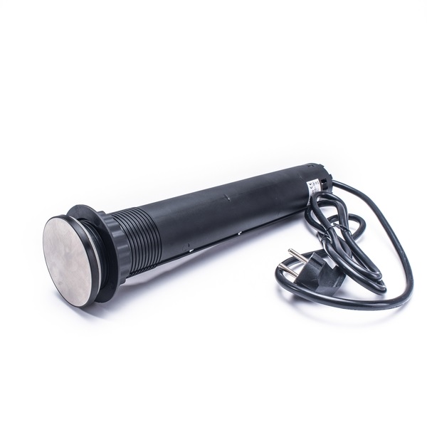 TOO PPS-312-3B IP20 3x 2P+F, 2x USB-A, motorikus, fekete asztalba süllyeszthető elosztó TOO PPS-312-3B IP20 3x 2P+F, 2x USB-A, motorikus, fekete asztalba süllyeszthető elosztó