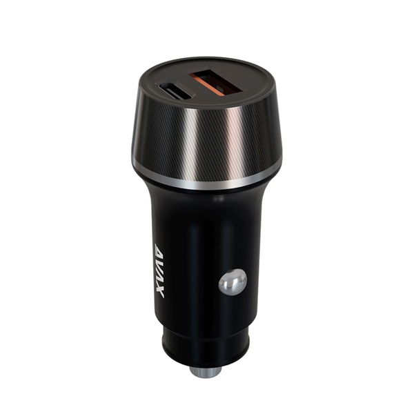 AVAX CC304B CARLY 38W USB-C (PD3.0)+USB-A (QC) autós töltő