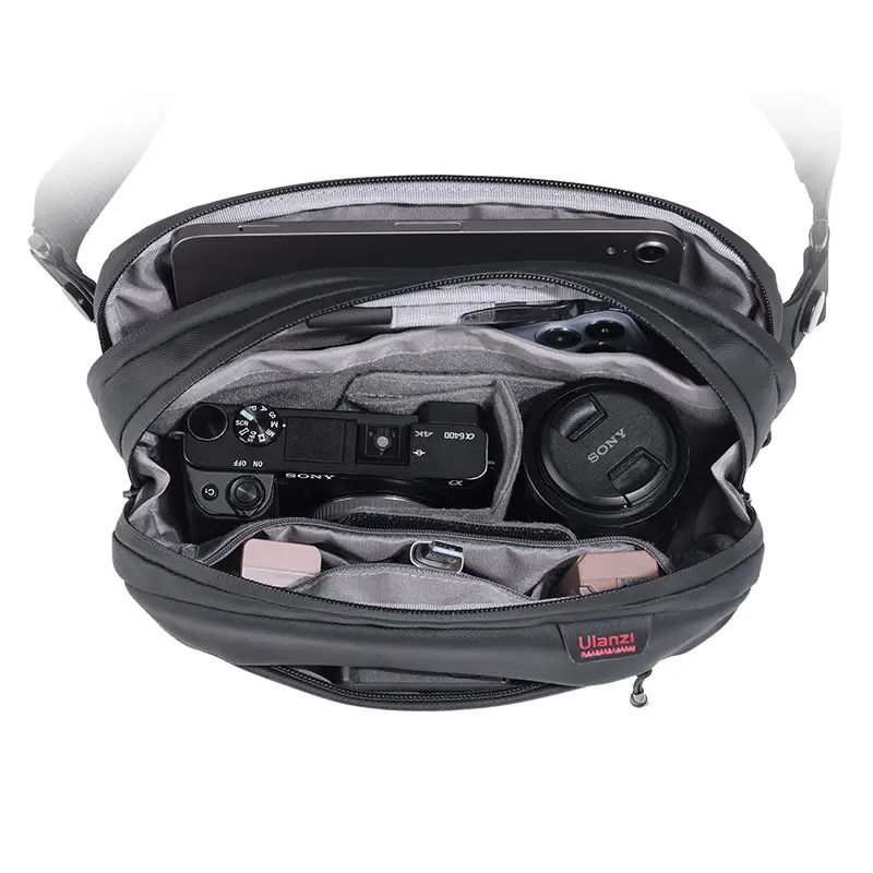 Ulanzi BP08 Traker Travel Chest bag, B009GBB1, fotós rendszerező oldaltáska, 4L, vízálló, fekete
