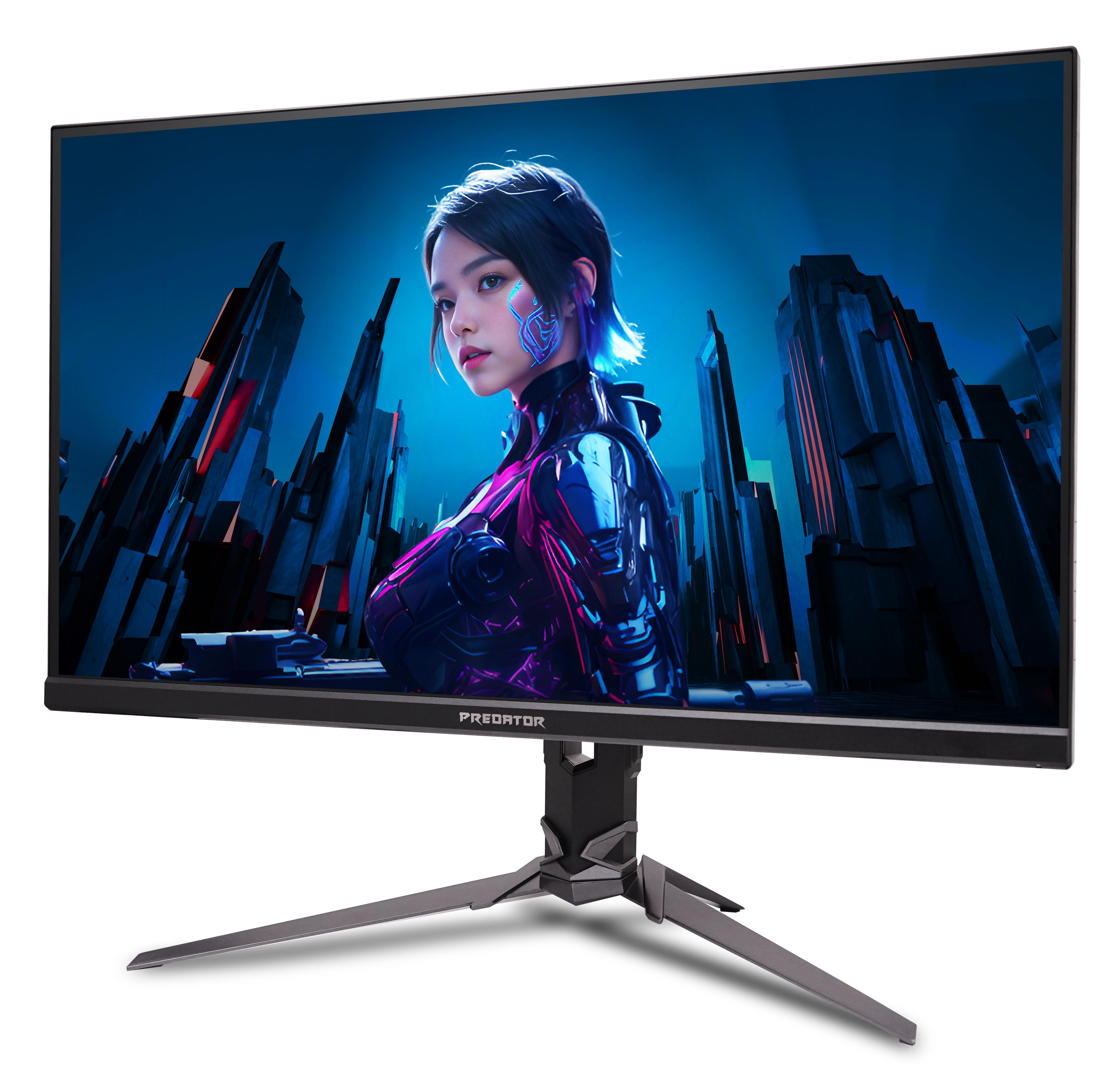 Acer 27" Predator XB273UX1bmiiprx Monitor - 2560x1440, QHD, LED, IPS, 200Hz, 1ms, Hangszóró, FreeSync, Pivot, Gamer, Fekete