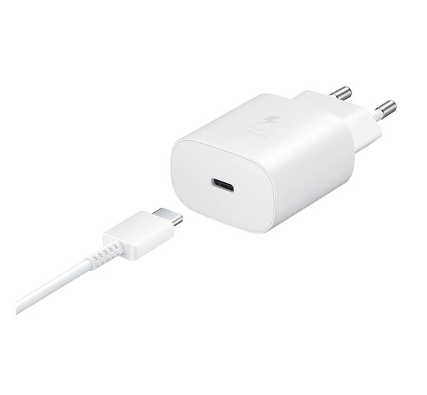 SAMSUNG hálózati töltő Type-C aljzat (5V / 3000mA, 25W, PD gyorstöltés támogatás + EP-DA905BWE Type-C kábel) FEHÉR (EP-TA800EWE / ... SAMSUNG hálózati töltő Type-C aljzat (5V / 3000mA, 25W, PD gyorstöltés támogatás + EP-DA905BWE Type-C kábel) FEHÉR (EP-TA800EWE / ...