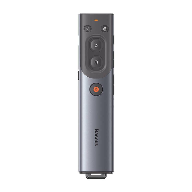 Baseus Orange Dot Multifunkcionális távirányító prezentációhoz piros lézermutatóval szürke (WKCD020013) Baseus Orange Dot Multifunkcionális távirányító prezentációhoz piros lézermutatóval szürke (WKCD020013)