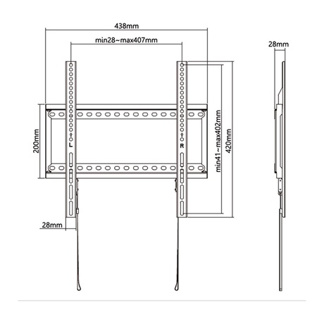 Stell SHO 5200 FALI KONZOL FIX 32-70 COLL Stell SHO 5200 FALI KONZOL FIX 32-70 COLL