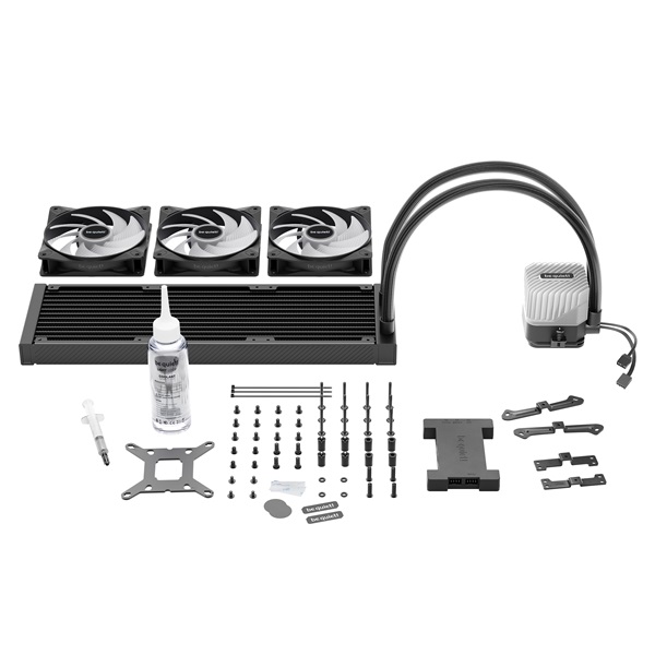 Be Quiet! CPU Water Cooler   LIGHT LOOP 360mm Black  3x120mm  csatlakozó: 3pin cső hossza: 400mm fekete 