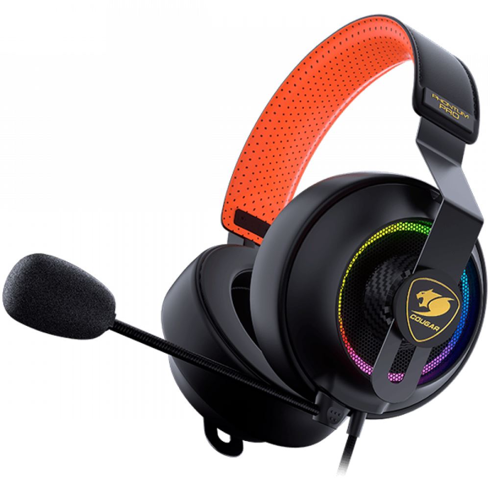 Cougar CGR-U53MB-810 Phontum Pro Prix Gaming headset fekete-narancssárga Cougar CGR-U53MB-810 Phontum Pro Prix Gaming headset fekete-narancssárga
