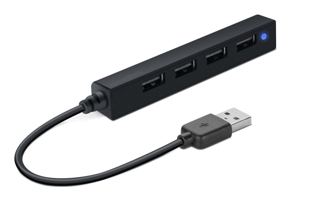 Speedlink Snappy Slim 4 portos USB 2.0 Hub fekete (SL-140000-BK) Speedlink Snappy Slim 4 portos USB 2.0 Hub fekete (SL-140000-BK)