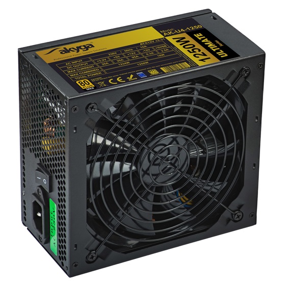  Akyga 1250W   14cm  AK-U4-1250 Tápegység