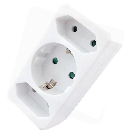 Entac EPAG-1EE2E HÁLÓZATI ADAPTER 3 ALJZAT (1 FÖLDELT, 2 EURO)