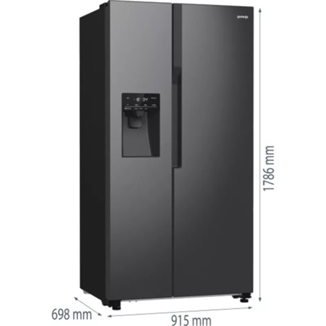 Gorenje NRR9185ESBXL  Side by Side hűtőszekrény