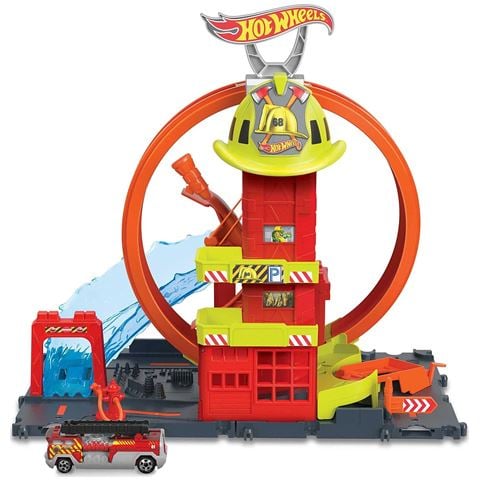 Mattel Hot Wheels City: Tűzoltóállomás játékszett (HKX41)